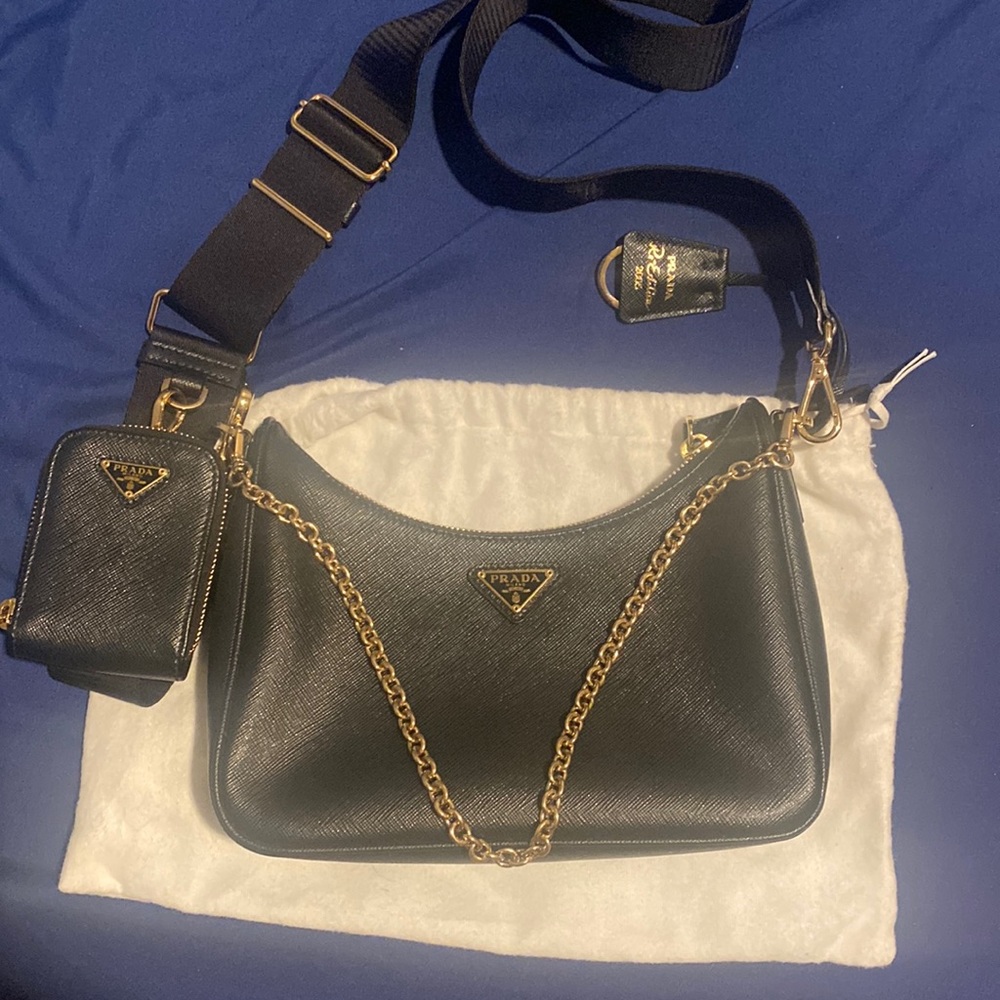 Prada re-edition 2005 saffiano leather bag